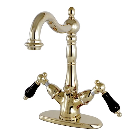 Kingston Brass Duchess 2-Handle Bathroom Faucet W/Brass Pop-Up & Cover Plate, Brass KS1432PKL